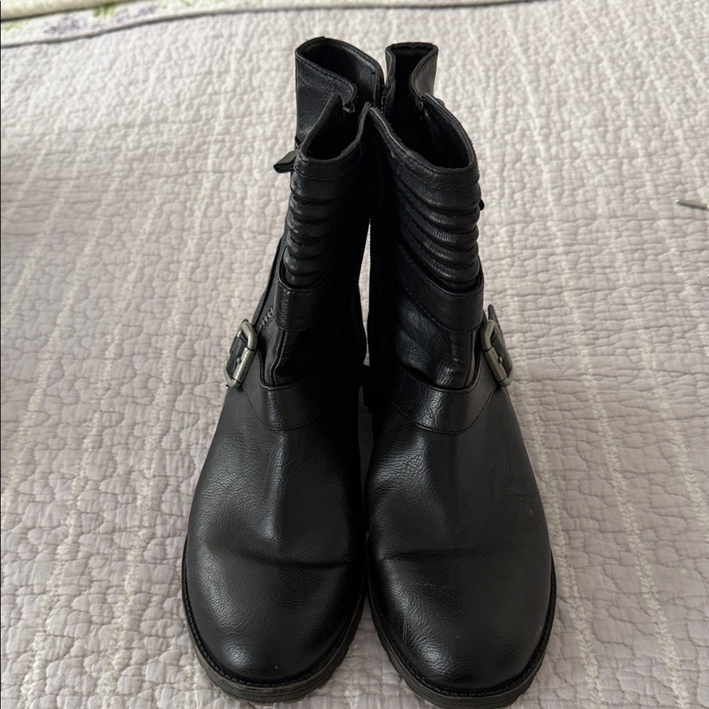 Naturalizer N5 Black Leather Women's Boots